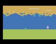 une photo d'Ã©cran de Jungle Hunt sur Atari 2600